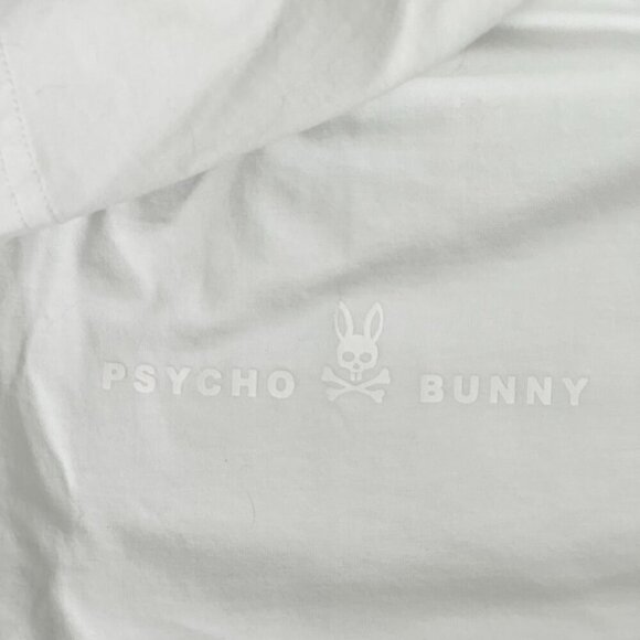 Psycho Bunny White Graphic T-Shirt - Picture 6 of 8